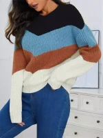 Maglione streetwear donna maniche lunghe