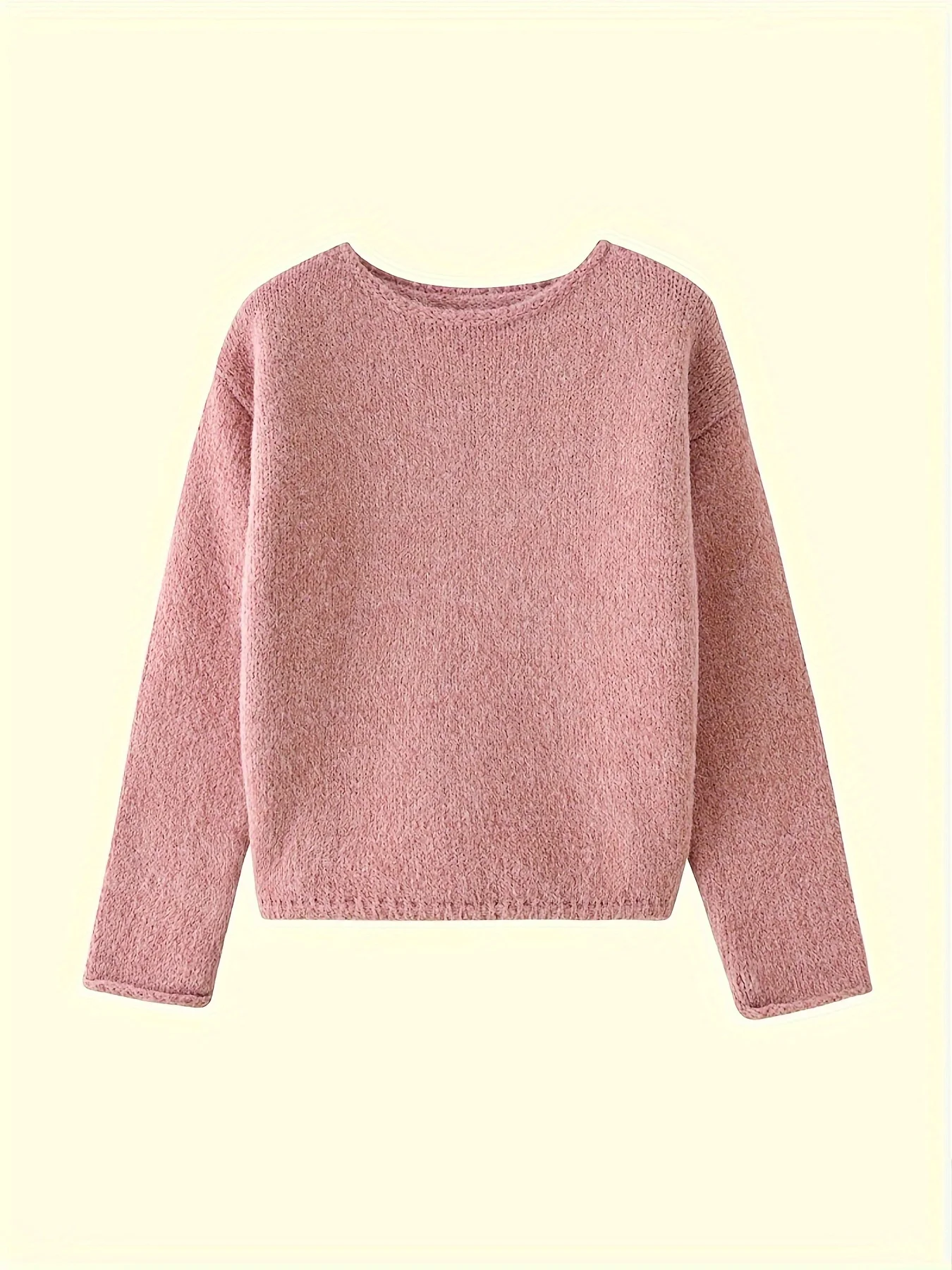 Maglione donna a barca, maniche lunghe e taglio ampio - immagine 2